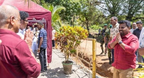 President Celebrates New Year At Rebuilt Home